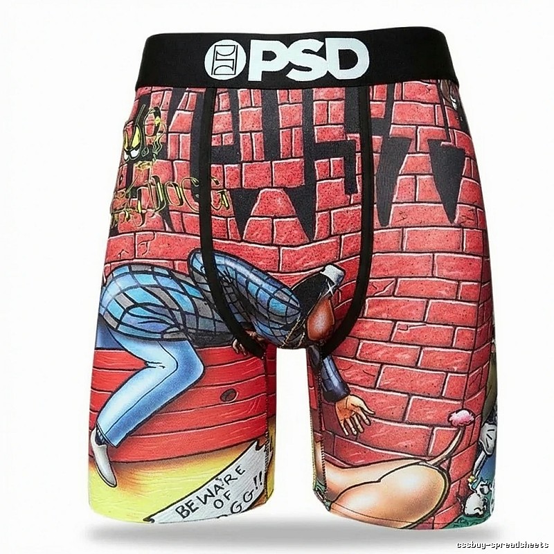 PSD graffiti-style red and black shorts
