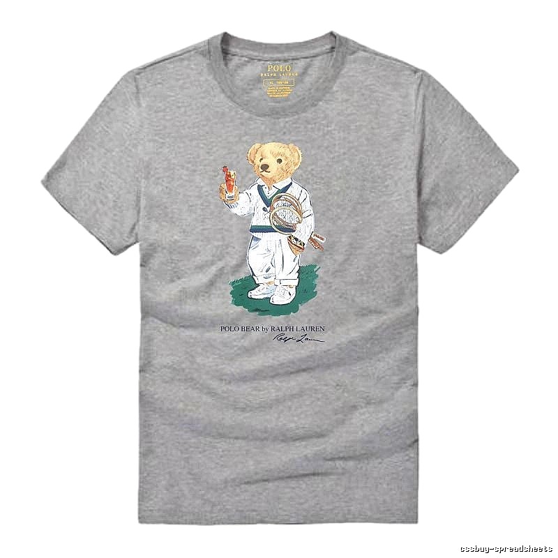 Ralph Lauren Bear Series Heather Grey T-shirt