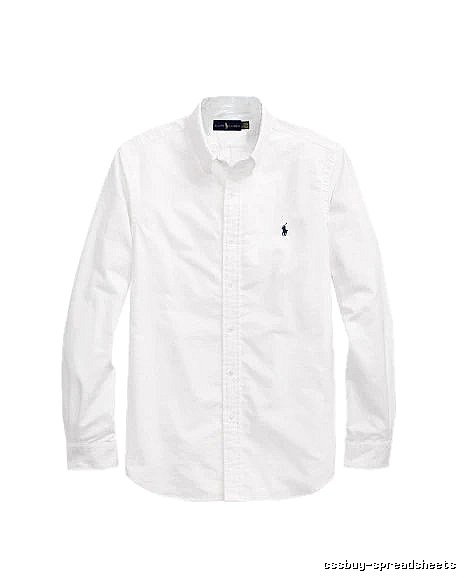 Ralph Lauren White Button-Down Shirt Casual Layering