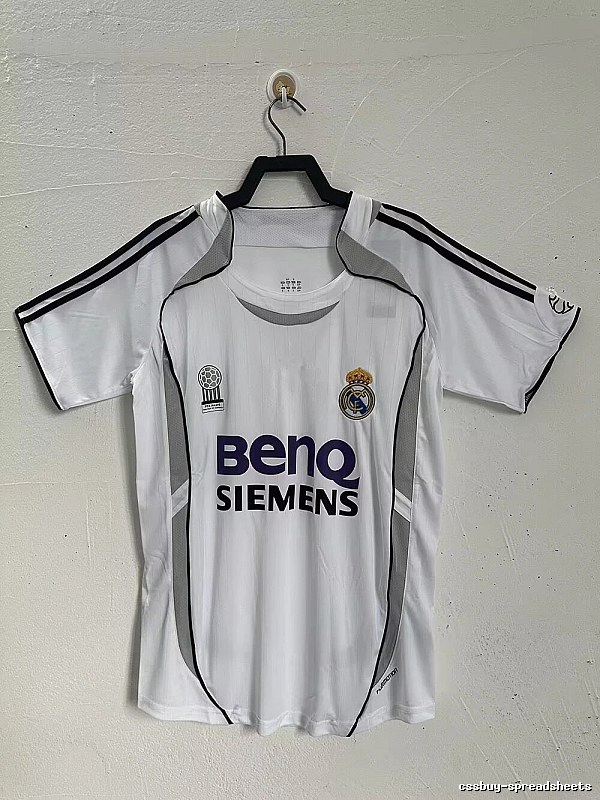 Real Madrid Streetwear Retro Teka soccer jersey White Retro Football with Logo Accent