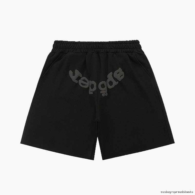 Sp5der letter trendy brand style shorts