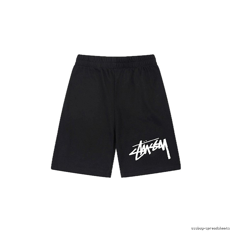 Stussy basic black shorts
