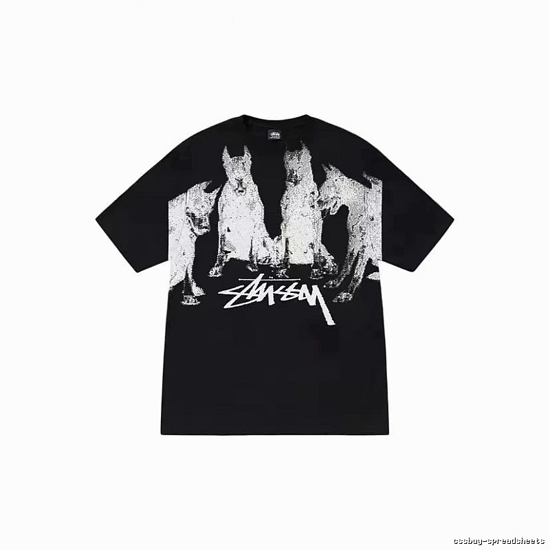 Stussy Classic Graphic T-shirt Black White Stussy for Daily Styling
