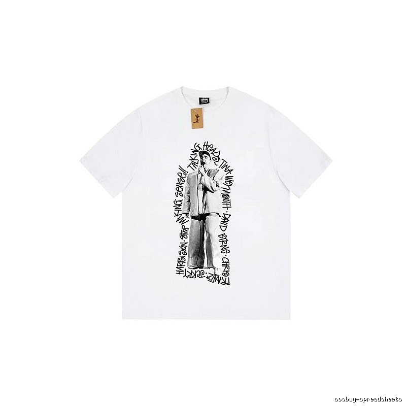 Stussy Resort Graphic T-shirt Black White Stussy for Travel Looks