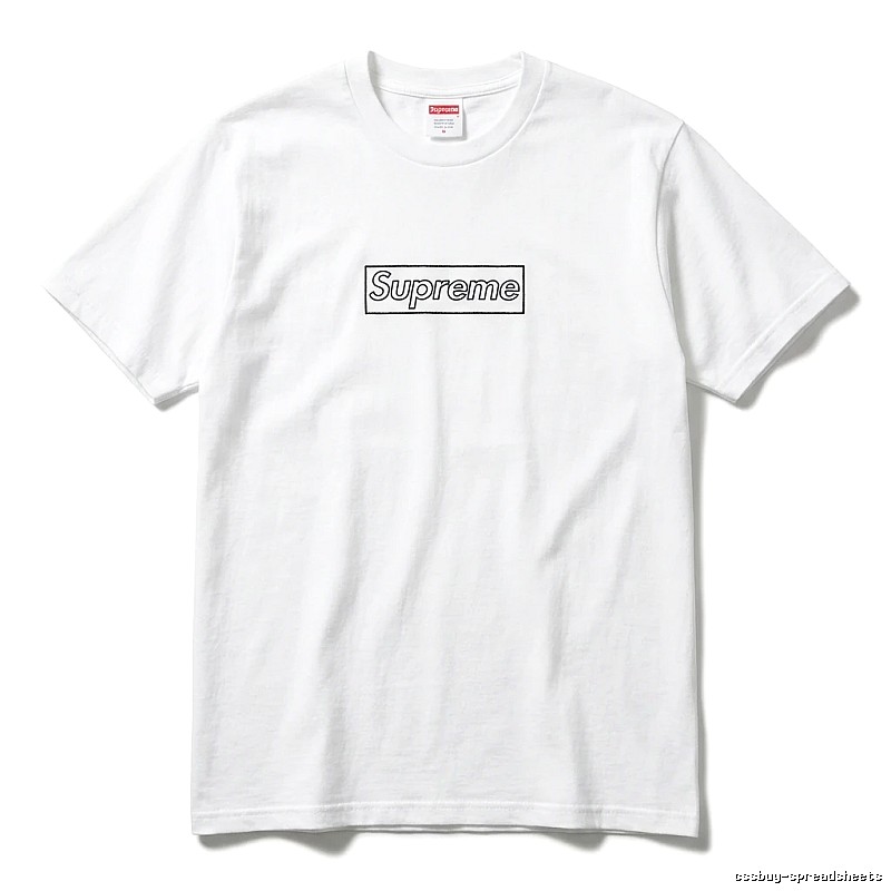 Supreme Basic Simple White T-shirt