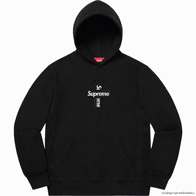 Supreme Lightweight Logo hoodie Gray Red Oversized for Trend Styling