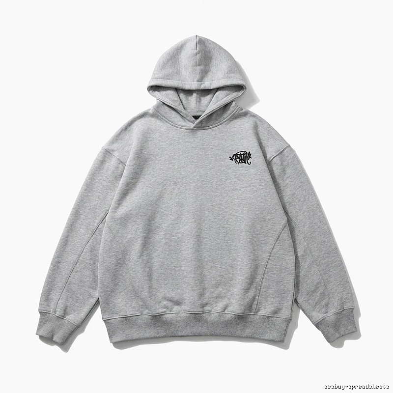 SynaWorld Simple Style Light Gray Hoodie