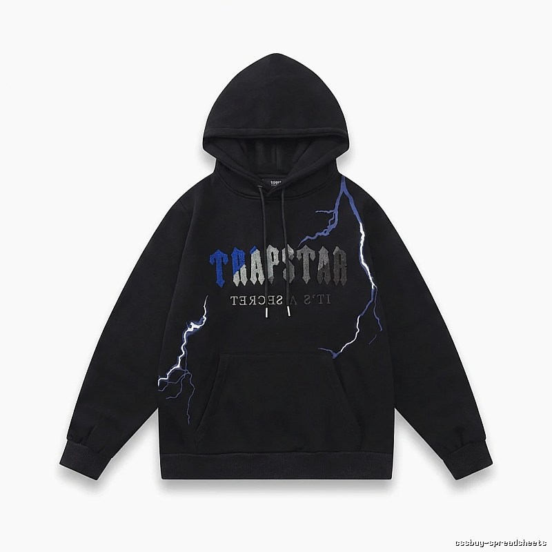 Trapstar Lightning Wind Black Hoodie